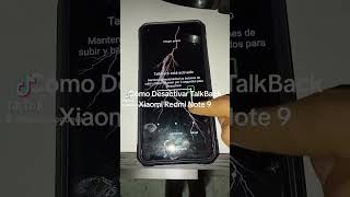 Cómo Desactivar TalkBack Xiaomi Redmi Note 9 [upl. by Ambrogino]