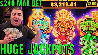 240 Max Bet POWERFUL JACKPOT On New Slot Machine [upl. by Anyzratak]