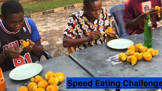 Africa Food Challenges Hot Okpa and Drink Speed Eating challenge [upl. by Locke]