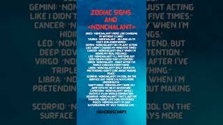 Zodiac Signs and Nonchalant [upl. by Juline]