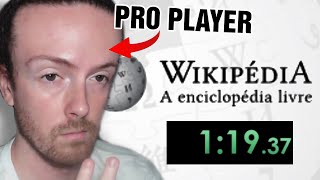 Quebrei mais um RECORD no speedrun de wikipedia [upl. by Nerra800]