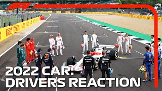 2022 F1 Car Launch Event  Driver Reaction [upl. by Arodal258]