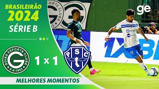 GOIÁS 1 X 1 PAYSANDU  MELHORES MOMENTOS  24ª RODADA BRASILEIRÃO SÉRIE B 2024  geglobo [upl. by Ceevah46]