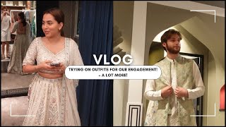 VLOG  trying on engagement outfits  a lot more [upl. by Leirej]