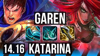 GAREN vs KATARINA MID  1119 Legendary  EUW Diamond  1416 [upl. by Gellman]