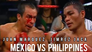 Marquez in trouble against Jimrex jaca in interim featherweight championship boxing marquez [upl. by Demaria983]