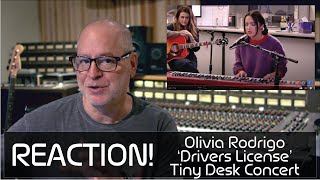 Grammy winner Reaction Olivia Rodrigo  Drivers License  Tiny Desk concert [upl. by Ydnil]