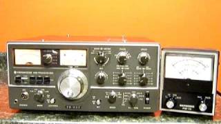 Tuning a tube transmitter Kenwood TS520 example [upl. by Ecniuq89]