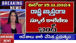 ఈరోజు రాష్ట్రవ్యాప్తంగా స్కూల్ కాలేజీలు బంద్  ap schools colleges close today  Ap schools [upl. by Chandless]