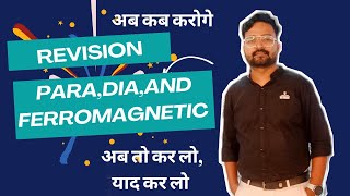 Paramagnetic diamagnetic and ferromagnetic properties ByManish sir [upl. by Croft132]