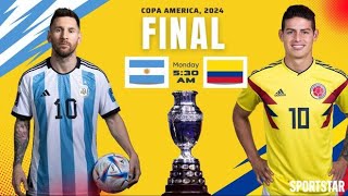 Live Argentina vs Colombia Live Copa America 2024 final Messiled ARG COL [upl. by Hguh]