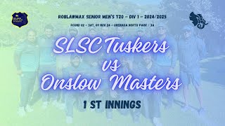 Round 2  Tuskers vs Onslow Masters 1st Innings  09112024 [upl. by Gwenni]