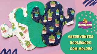 CURSO DE ABSORVENTES DE PANO  FÁCIL COM MOLDE [upl. by Airahcaz]