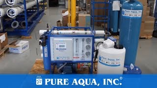 Commercial Seawater Reverse Osmosis Machine Kenya 1300 GPD  wwwPureAquacom [upl. by Enra810]