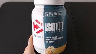 Review of Dymatize ISO100 Hydrolyzed Whey Protein Isolate  Vanilla flavor [upl. by Charmaine388]