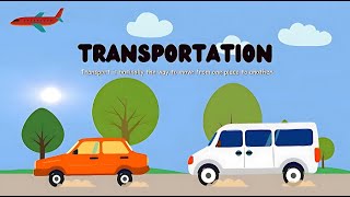 Transportation  transport  types of transport air transport land transport  water transport [upl. by Akcirahs]