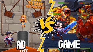 HERO WARS Ad VS Gameplay  Should YOU Download Hero Wars  AD amp GAME COMPARISON [upl. by Far238]