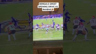 BENGALS CONVERT MULTIPLE 3RD DOWNS FIRST DRIVE VS RAVENS👀🏈 nfl shorts [upl. by Lledrac]