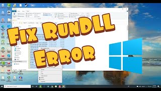 How To Fix RunDLL Error On Your Windows 10 Device [upl. by Meghann6]