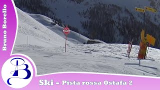 Monterosa Ski  Pista rossa Ostafa 2 Valle di Champoluc  AO [upl. by Nabe]