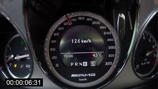 C63 AMG 0200 KMH  ACCELERATION TEST [upl. by Namlas]