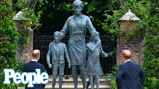 Who Are the Children Featured in the New Princess Diana Statue at Kensington Palace  PEOPLE [upl. by Ahsiuq]