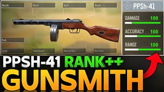 BEST PPSH41 GUNSMITH IN CALL OF DUTY MOBILE  PPSH41 RANK BUILD COD MOBILE [upl. by Wivina910]