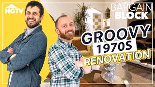 Fixer Upper Gets 1970s Inspired Remodel  Bargain Block  HGTV [upl. by Mosora]