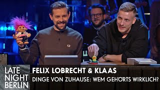 Felix Lobrecht bringt Dinge von zuhause mit Gehörts ihm wirklich  Late Night Berlin  ProSieben [upl. by Nwahsear125]