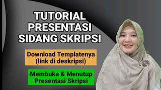 Tutorial presentasi sidang skripsi  download template link ada di deskripsi [upl. by Johathan]