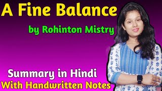 A Fine Balance by Rohinton Mistry Summary  A Fine Balance  A Fine Balance Summary in Hindi [upl. by Swetlana200]