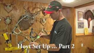 Setting Up A Hoyt Compound Bow For Hunting The Easy Way Part 2 [upl. by Nuahc]