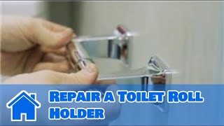 Toilet Repair  How to Repair a Toilet Roll Holder [upl. by Neenwahs]