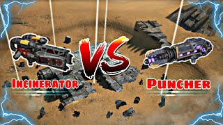 Puncher VS Incinerator Comparison in War Robots [upl. by Lombardy]