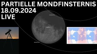 PARTIELLE MONDFINSTERNIS 18092024 LIVE [upl. by Nawuq]