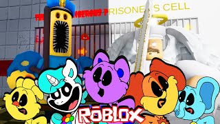 Smiling Critters ESCAPE BARRY EXE VS ANGEL BARRYS PRISON RUN in Roblox [upl. by Langelo86]