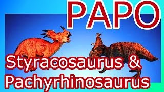 PAPO Styracosaurus amp Pachyrhinosaurus  Review  26 german [upl. by Ferdy]