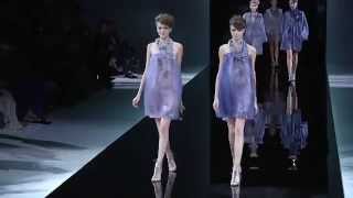 Giorgio Armani Primavera Estate 2014 sfilate Milano [upl. by Eellehs]