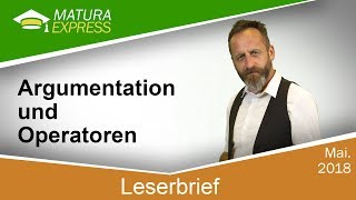 Leserbrief Geschriebenen Text besprechen  Zentralmatura Deutsch Mai 2018 06 [upl. by Aitekram778]