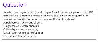 As scientists began to purify and analyze RNA it became apparent that rRNA and tRNA were modified [upl. by Nibroc265]