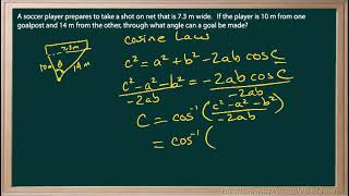 WCLN  Math  COS LAW  EX2 [upl. by Laroc]