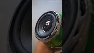 DIY Beer can speaker  Test 1 [upl. by Nodnyl21]