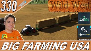 LS22 16fach Map 330 Ballen sammeln WildWest 16fach CP AD FarmingSimulator22 FS22 [upl. by Ayetal696]