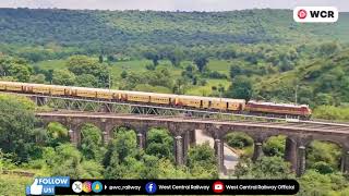 WCR l breathtaking scenic view of the train passing through the Dara rail section of Kota div [upl. by Hasseman]