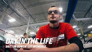 Day in the Life UTI Automotive amp Diesel Tech Student Britton Bowen  Universal Technical Institute [upl. by Ettecul]