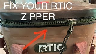 RTIC Cooler Zipper Replacement  Zipper fixed [upl. by Ihab]