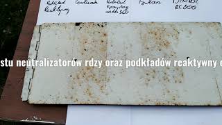 Rdza kontra podkład reaktywny cortanin f Epoxyd protect 360 fertan dynitrol rc800 [upl. by Barris443]