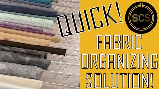 A Quick and Simple Cross Stitch Fabric Organizing Solution 🙀 FINALLY [upl. by Fiden]