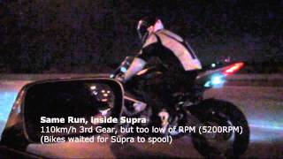 1400HP Supra 1100HP Supra runs with BMW S1000RR and fast ZX10R [upl. by Mafala]