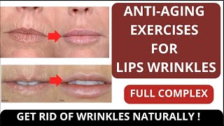 🛑 FACE YOGA FOR MOUTH WRINKLES  ANTIAGING FACE EXERCSES FOR LIPS LINES  GET RID OF LINES ON LIPS [upl. by Cesaria]